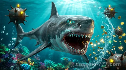 777 Razor Shark Slot door Push Gaming